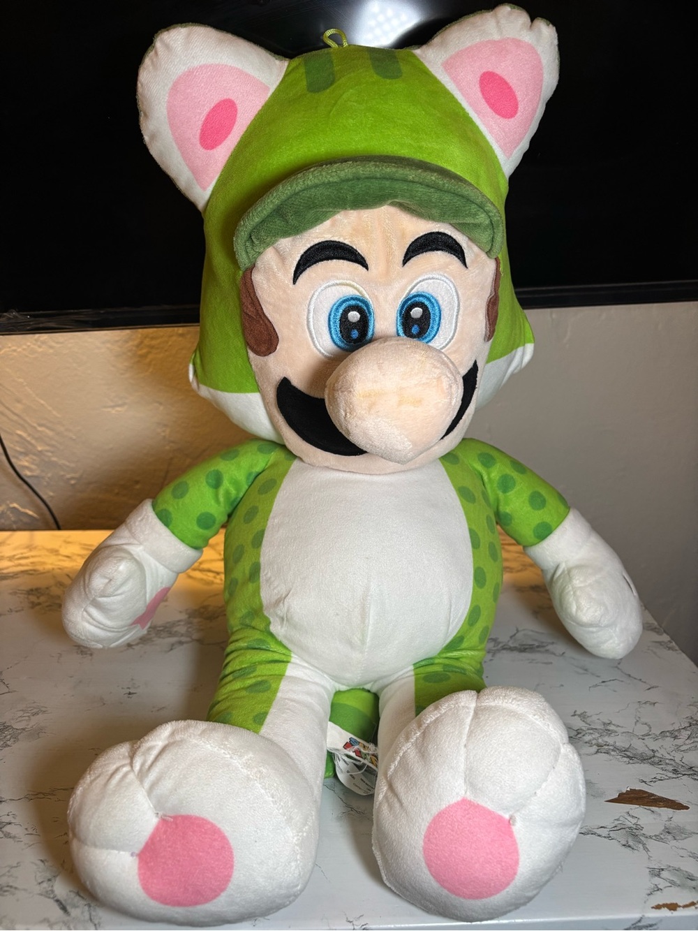 Super Mario 3D World Luigi Cat Suit  24" Giant Plush New Licensed Nintendo